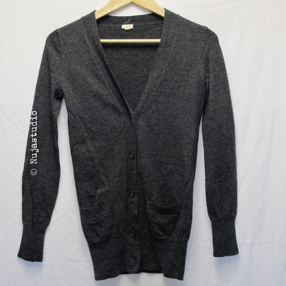 J Crew Slim Merino Wool Cardigan Sweater - Picture 2 of 7